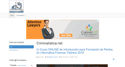 Desktop Screenshot of criminalistica.net