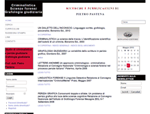 Tablet Screenshot of criminalistica.it