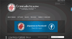 Desktop Screenshot of criminalistica.mx